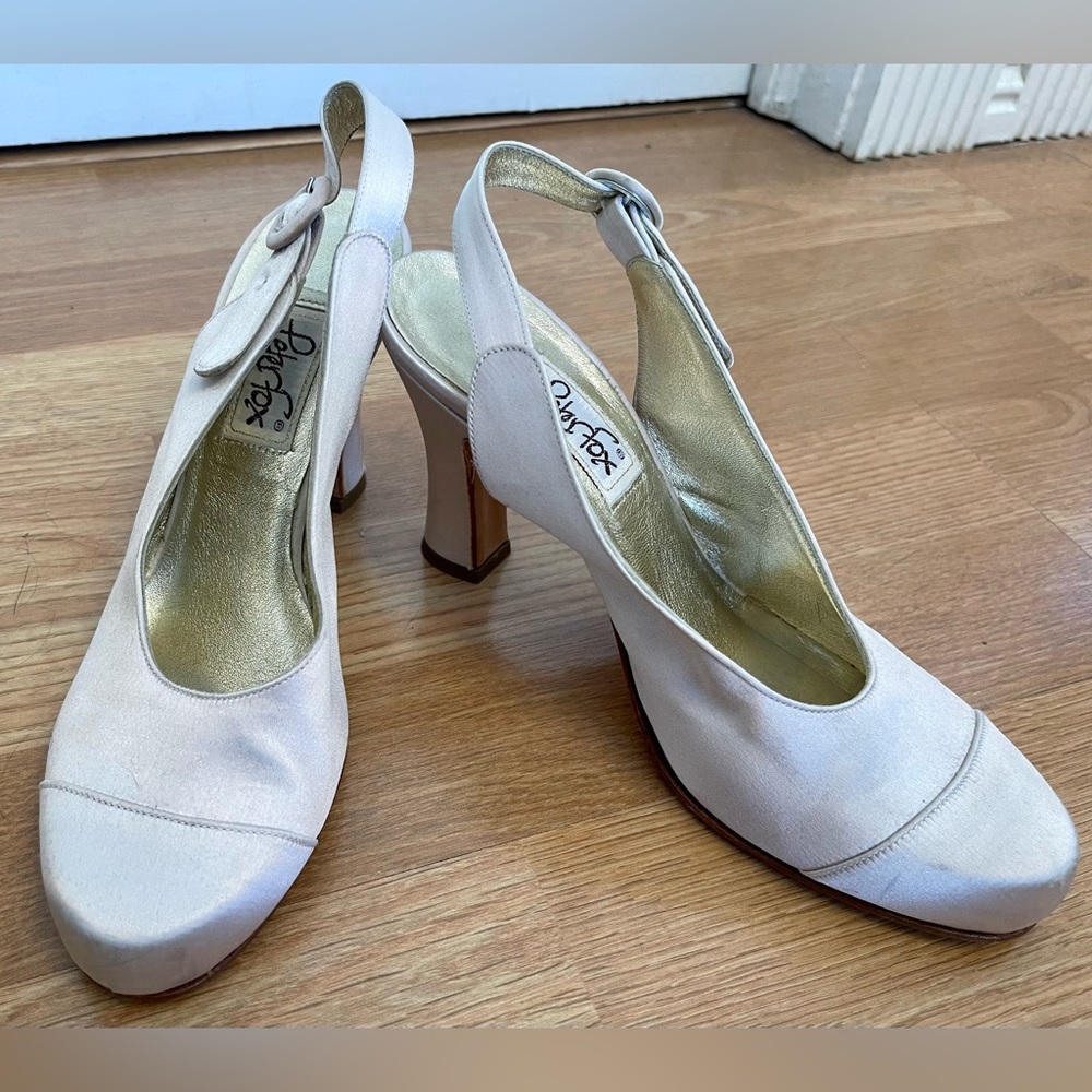 Peter Fox Vintage Dyeable Wedding Shoes Size 8